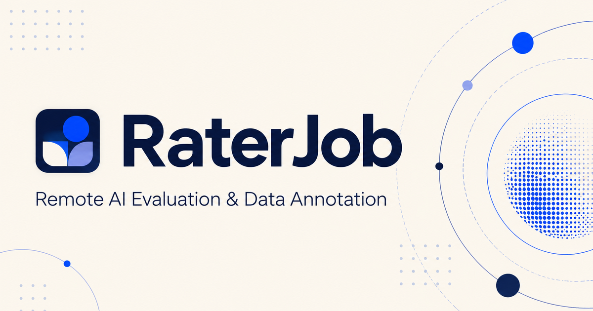 Remote Rater Jobs, AI Training & Data Annotation Platforms | RaterJob
